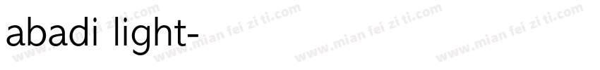 abadi light字体转换